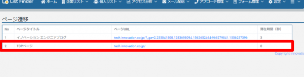 企業_ページ遷移_離脱ページ